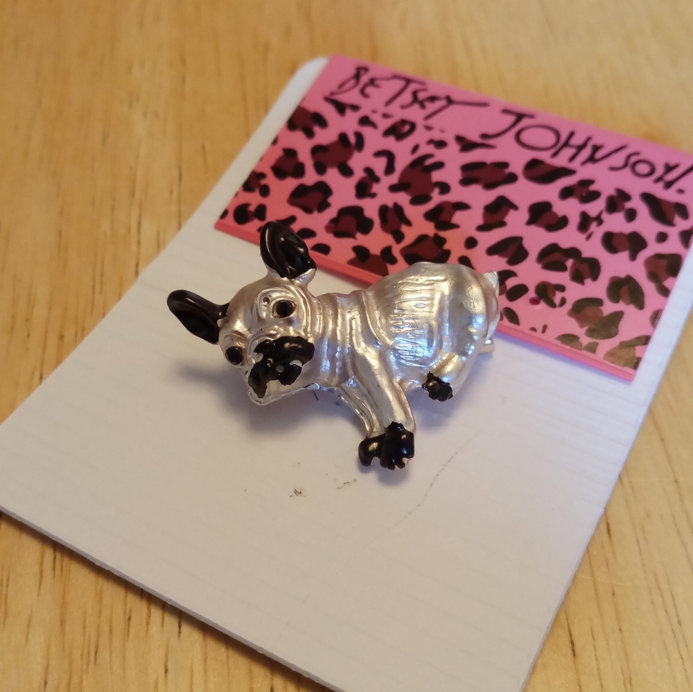 Betsey Johnson French Bulldog Pin